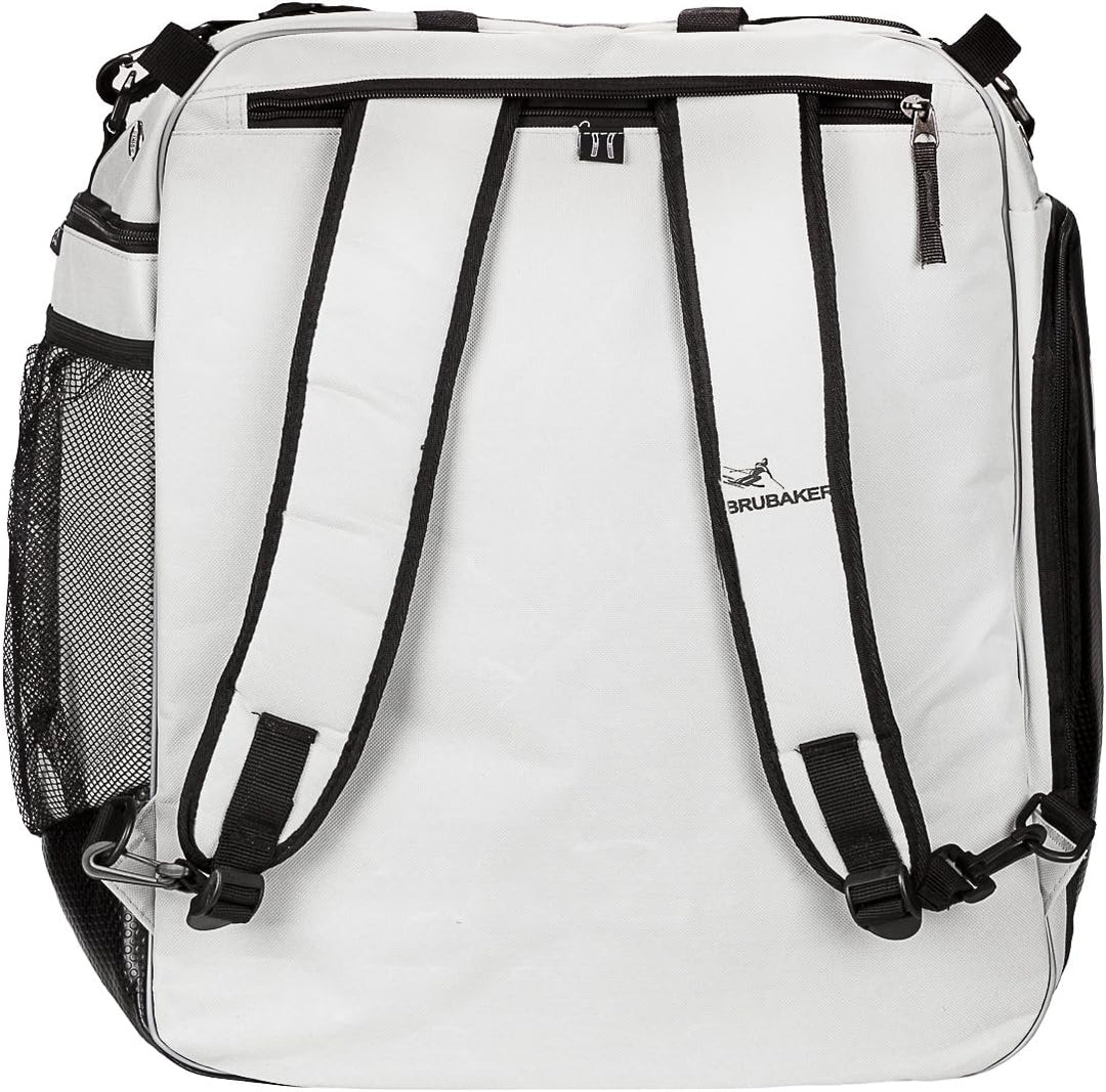 BRUBAKER Skischuhtasche Professional für Schuhe und Helm mit Rucksack-Tragegurten und Schaum-Rückenp
