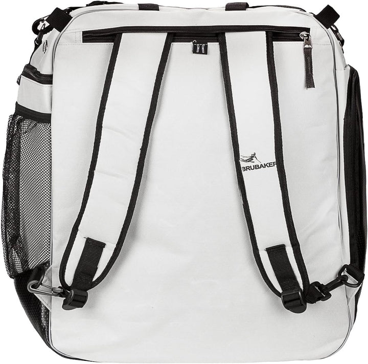 BRUBAKER Skischuhtasche Professional für Schuhe und Helm mit Rucksack-Tragegurten und Schaum-Rückenp