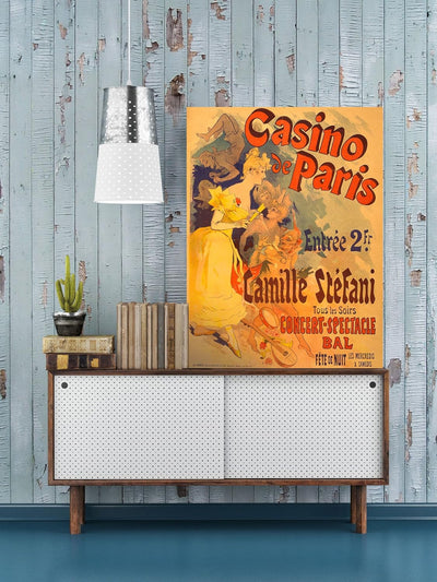 Picanova – Casino de Paris 100x75cm – Premium Leinwanddruck – Kunstdruck Auf 2cm Holz-Keilrahmen Für