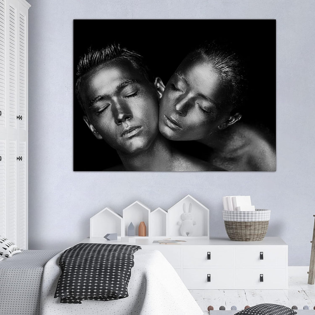 wandmotiv24 Deko Wandbild aus Acrylglas, Grösse 60x45cm, Querformat, sinnliches Paar Foto, Models, S