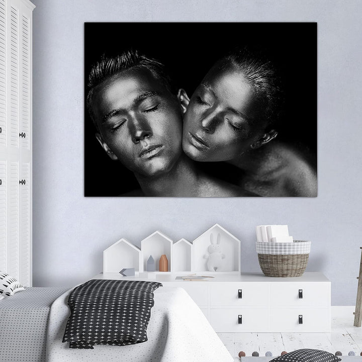 wandmotiv24 Deko Wandbild aus Acrylglas, Grösse 60x45cm, Querformat, sinnliches Paar Foto, Models, S