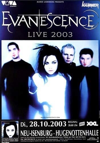 Evanescence - Live, Neu-Isenburg 2003 » Konzertplakat/Premium Poster | Live Konzert Veranstaltung |