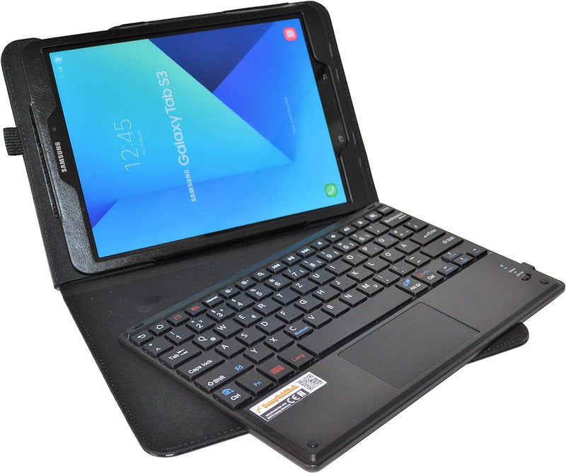 MQ21 für Galaxy Tab S3 9.7 - Bluetooth Tastatur Tasche mit Multifunktions-Touchpad für Samsung Galax