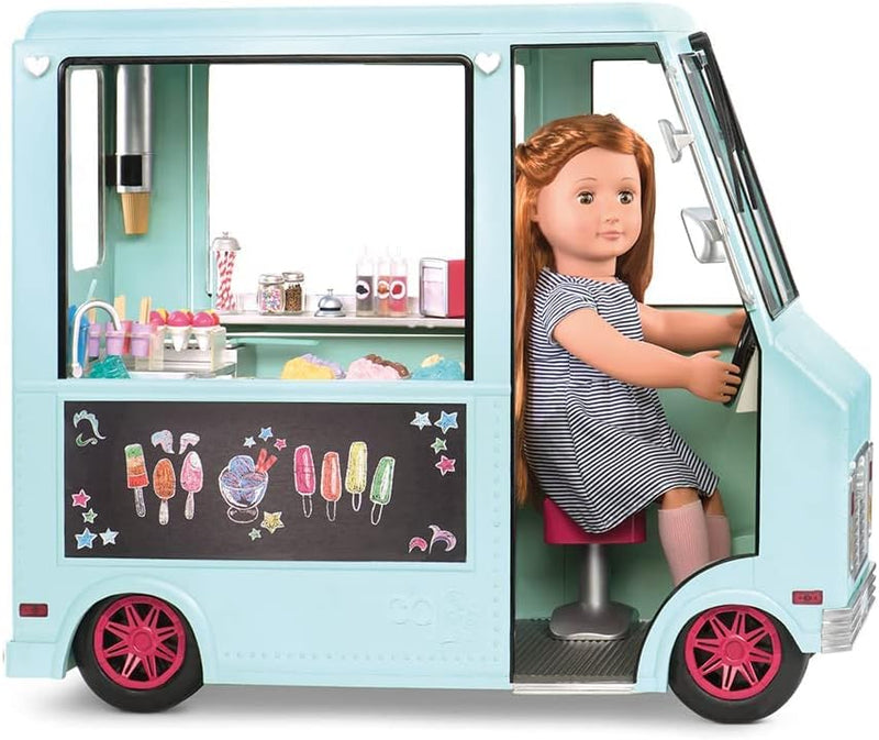 Our Generation 44487 OG (Ice Cream Truck Eiswagen, blau
