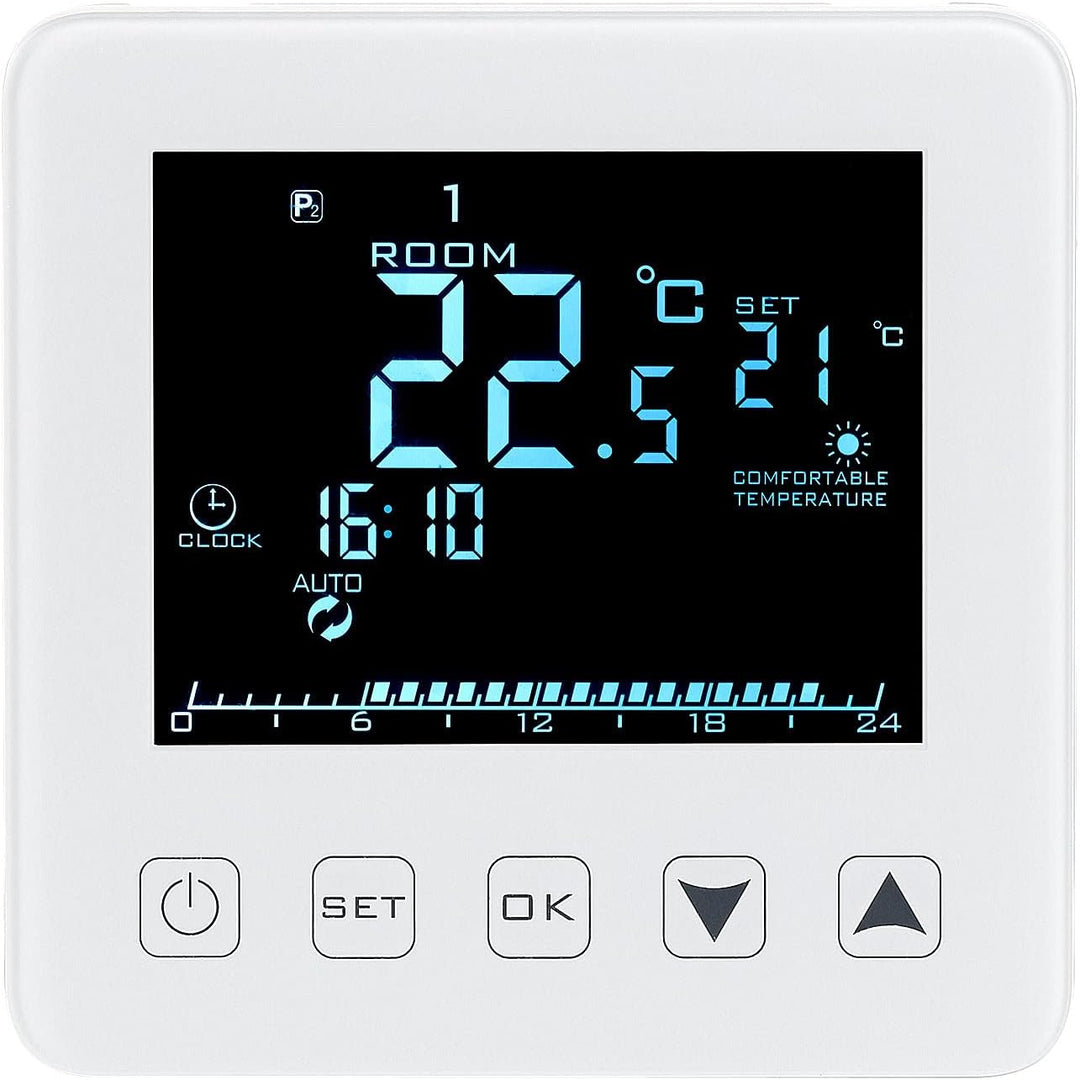 revolt Raumthermostat WLAN: WLAN-Thermostat für Fussbodenheizungen, für Siri, Alexa & GA (WiFi Therm
