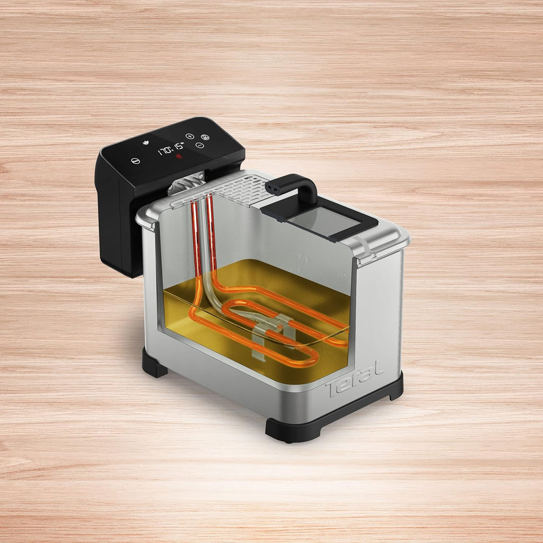 Tefal FR507D Family Pro Digital Elektrische Fritteuse | 4 L Öl-Kapazität | Kühlzonen-Technologie | s