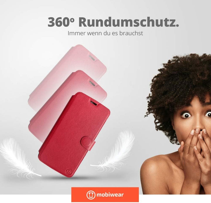 Mobiwear | Echt Lederhülle | Kompatibel mit LG G8s ThinQ, Made in EU handyhülle, Slim Leather Case,