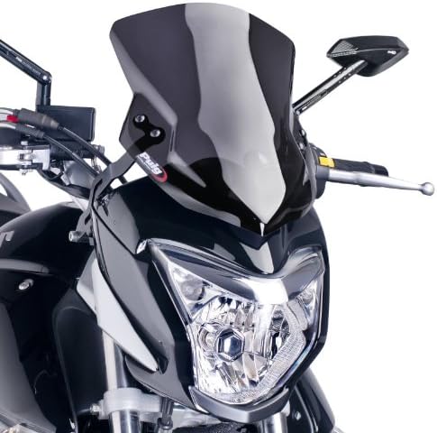 Puig 6251F Windschutzscheibe, Transparent/Dunkelgrau Rauch Stark Getönt, Stark Getönt