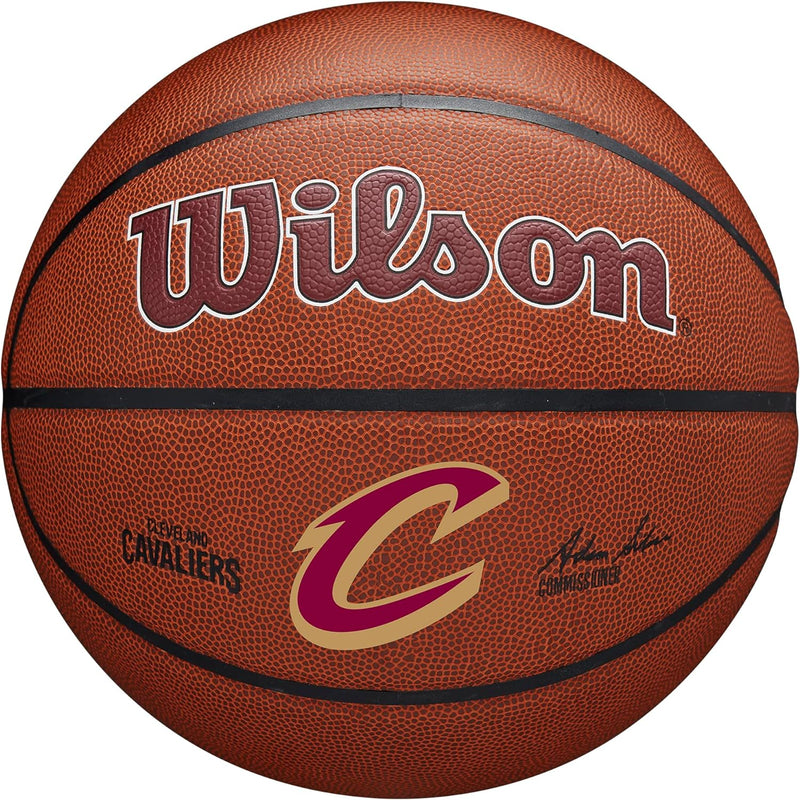 Wilson Basketball, NBA Team Alliance, Cleveland Cavaliers, Outdoor und Indoor, PureFeel Cover, Gröss