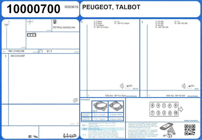 AJUSA 50002500 Dichtungsvollsatz, Motor
