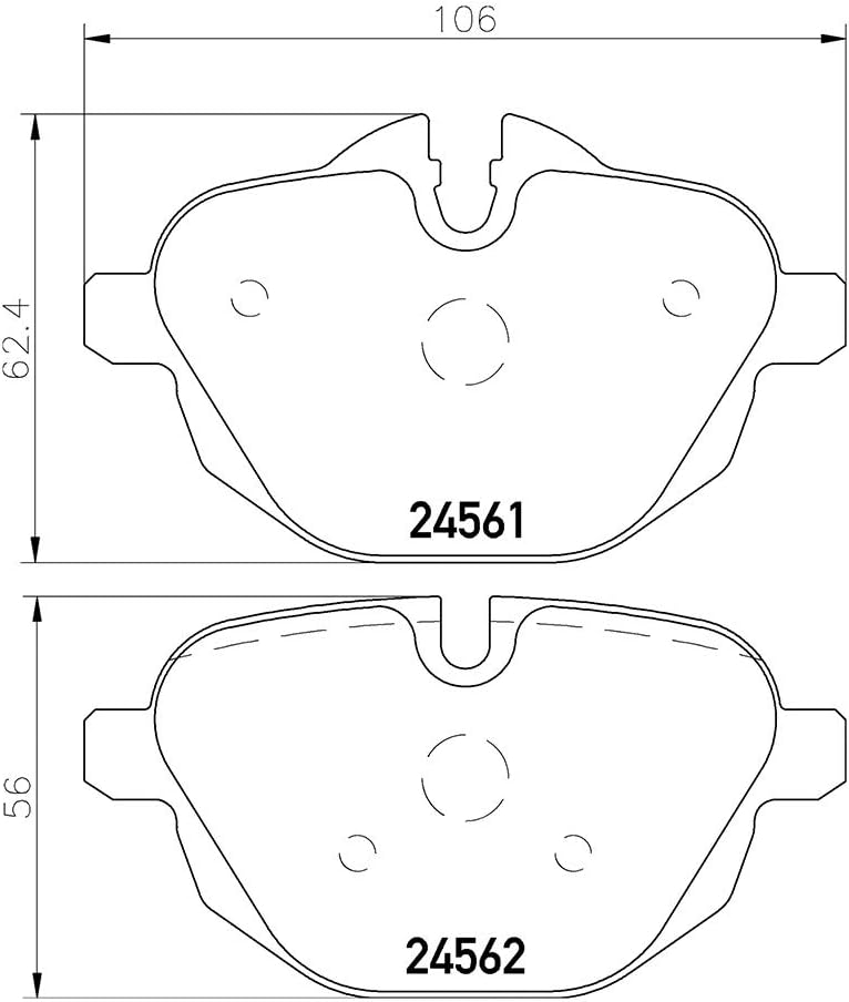 HELLA PAGID 8DB 355 013-921 Bremsbelagsatz - T1769 - Dicke/Stärke: 18mm - Bremssystem: TRW - für Ver