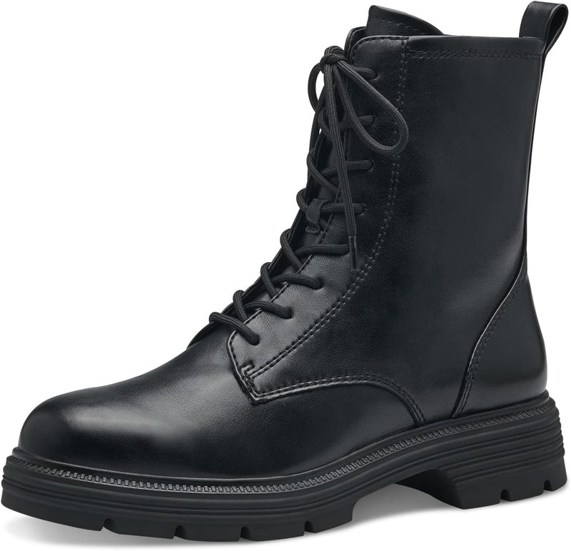 Tamaris Damen Combat Boots, Frauen Stiefeletten 38 EU Schwarz, 38 EU Schwarz