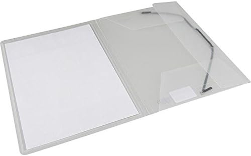 Oxford Eckspann-Mappe A4, polyvision, Kunststoff, 3 Klappen, farblos, 12 Stück farblos Eckspannermap