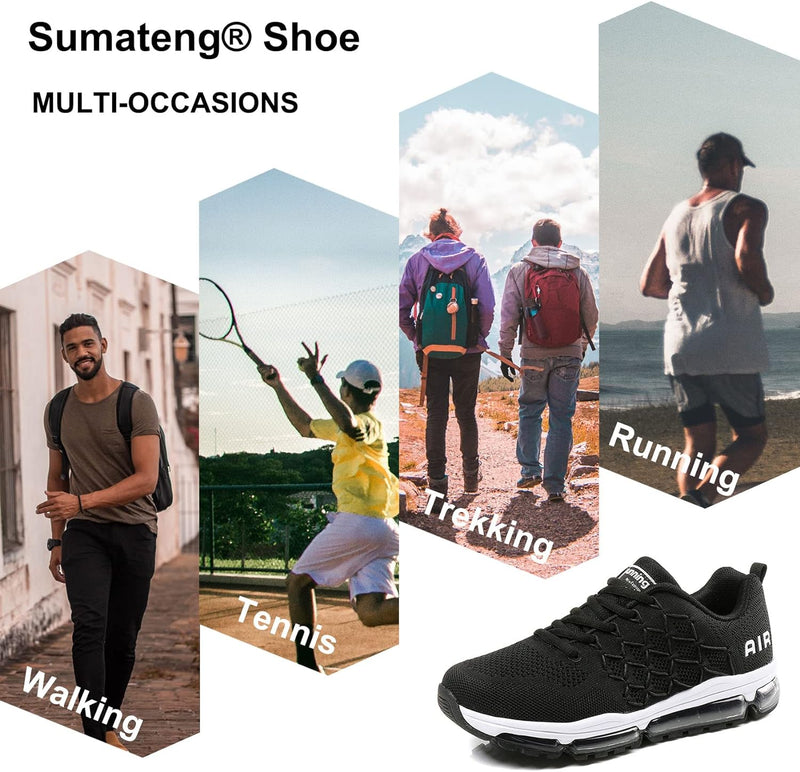 Sumateng Sneaker Damen Air Sportschuhe rutschfest Atmungsaktiv Laufschuhe Luftpolster Turnschuhe Lei