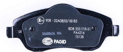 HELLA PAGID 8DB 355 018-511 Bremsbelagsatz - T5128 - Dicke/Stärke: 17mm - Bremssystem: Lucas - mit a