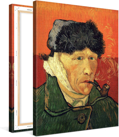 PICANOVA – Vincent Van Gogh Self-Portrait with Bandaged Ear 2 75x100 cm – Bild auf Leinwand – Leinwa