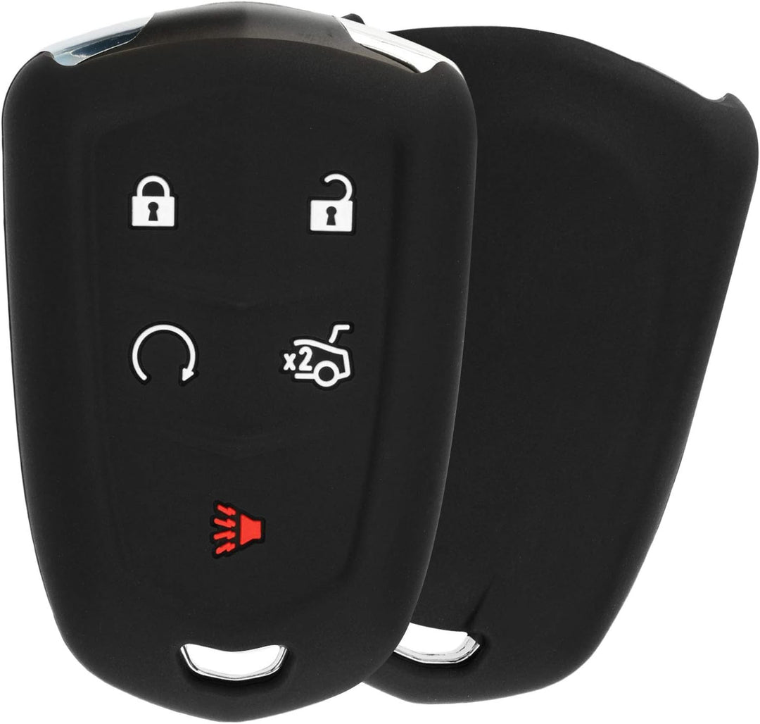 KeyGuardz Schlüsselloser Auto-Smart-Schlüsselanhänger, Aussenhülle aus weichem Gummi für Cadillac AT