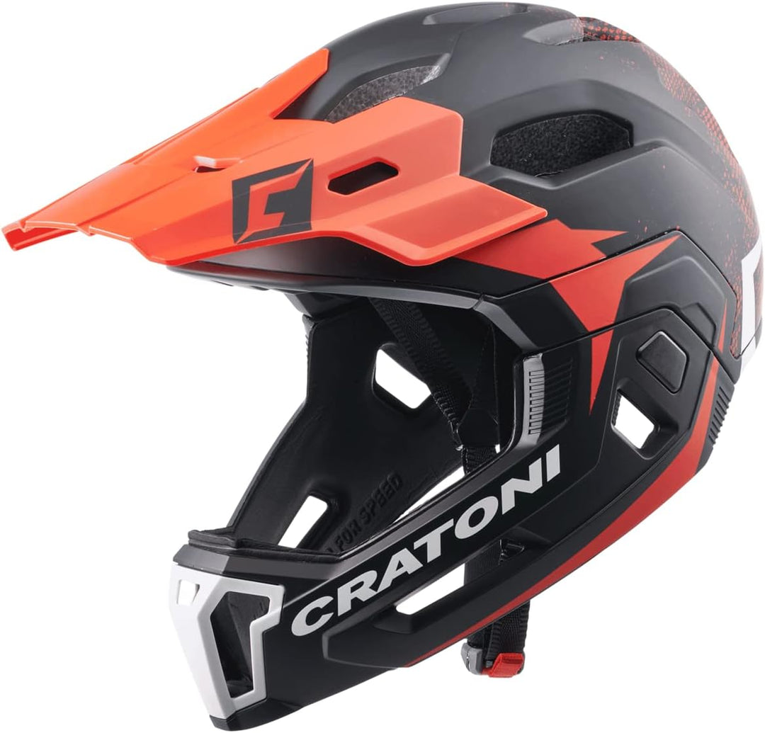 Cratoni C-Maniac 2.0 MX MTB Helm schwarz/rot 2022 Fahrradhelm S-M(52-56) schwarz-rot, S-M(52-56) sch