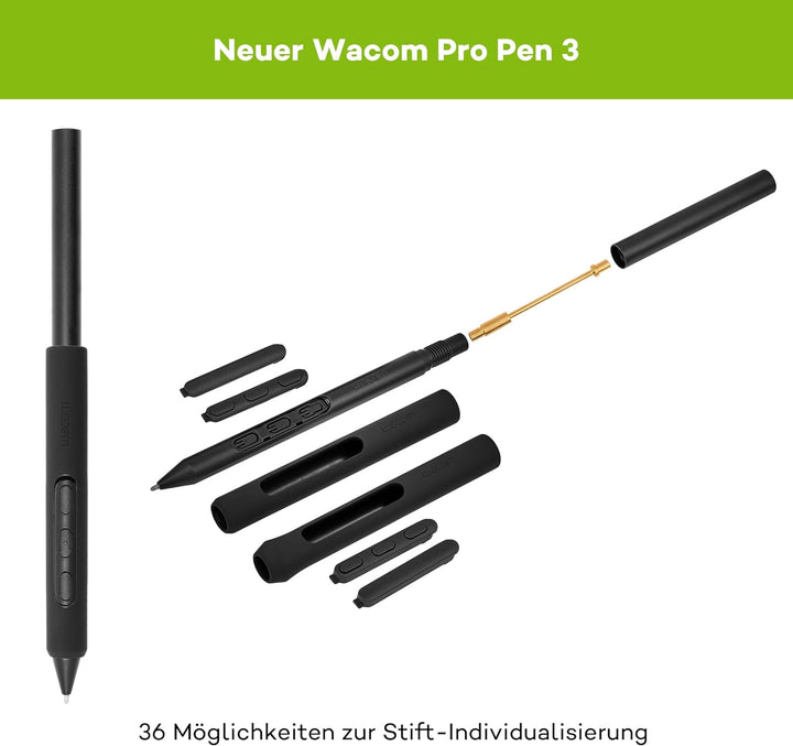Wacom Cintiq Pro 22 Grafiktablett ohne Standfuss (4K-Auflösung, 21,5“ Display, 120 Hz, HDR-Gamma, Pa