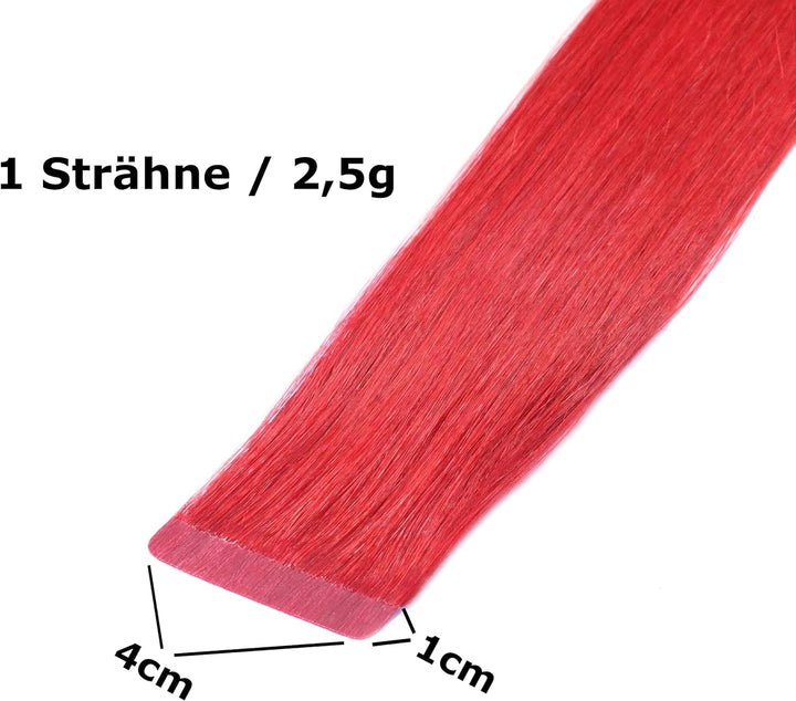 hair2heart Tape Extensions Echthaar Gewellt - 30 Tapes 2.5g 60cm 8/01 hellblond natur-asch 30 Strähn