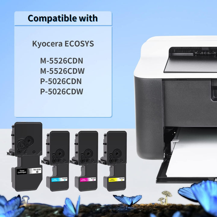 LOSMANN TK-5240 Schwarz Tonerkartusche Kompatibel für Kyocera TK5240 K für Kyocera Ecosys M5526cdw M