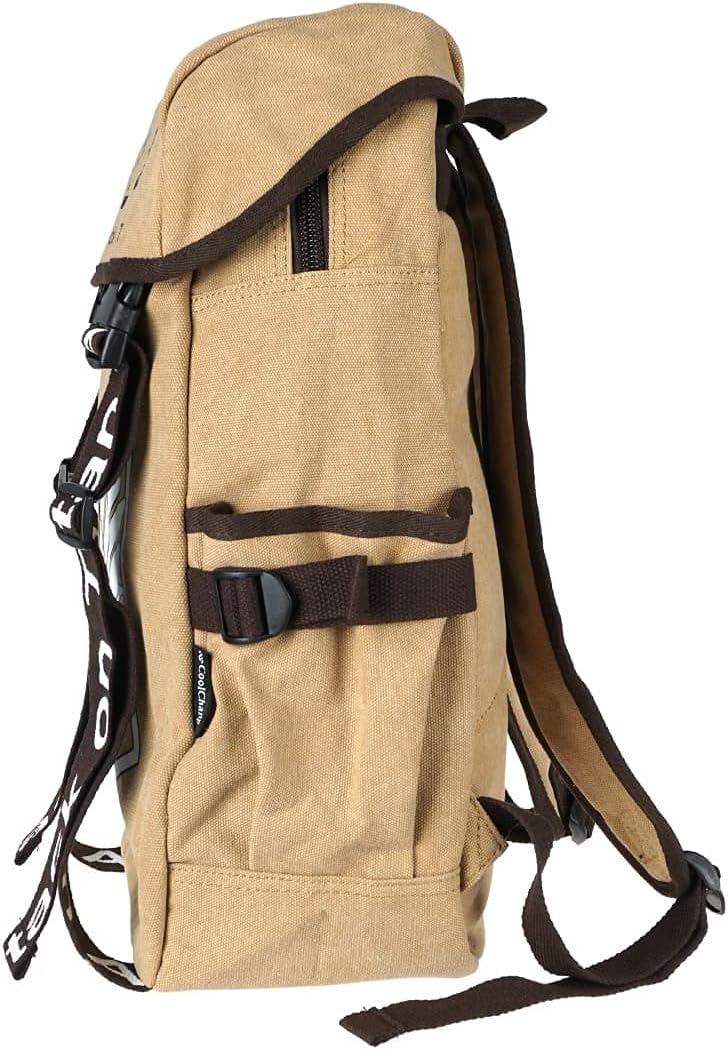 CoolChange Rucksack mit Aufklärungstrupp Wappen für Attack on Titan Fans | Hellbraun oder Blau Beige