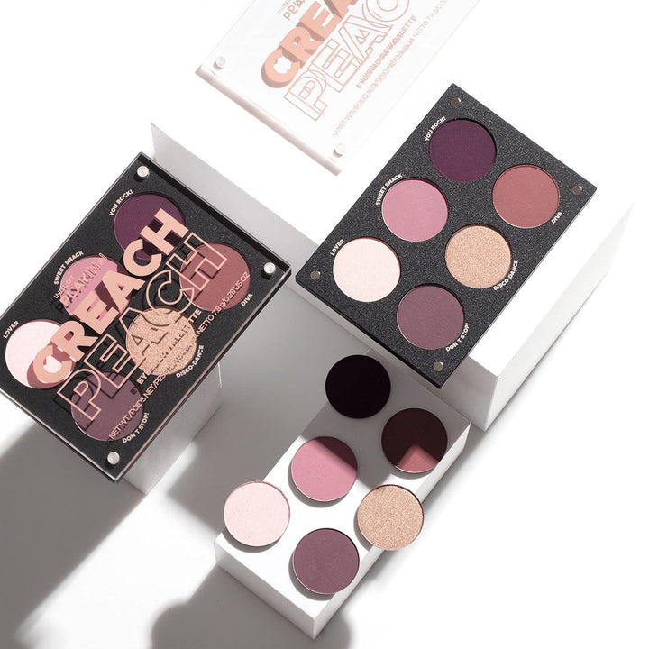 INGLOT PLAYINN Creach Peach, Lidschattenpalette, Eine Kollektion von Sechs Einzigartigen Lidschatten