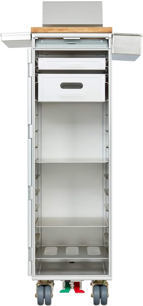 VanDeBord Ausstattungspaket Küche & Grillen, Zubehör für Flugzeugtrolleys, Einschub, Fachboden, Flas