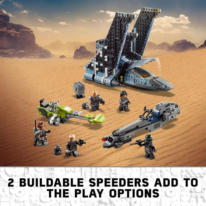 LEGO Star Wars The Bad Batch Attack Shuttle 75314 Awesome Toy with 2 Speeders Minifigures of Bad Bat