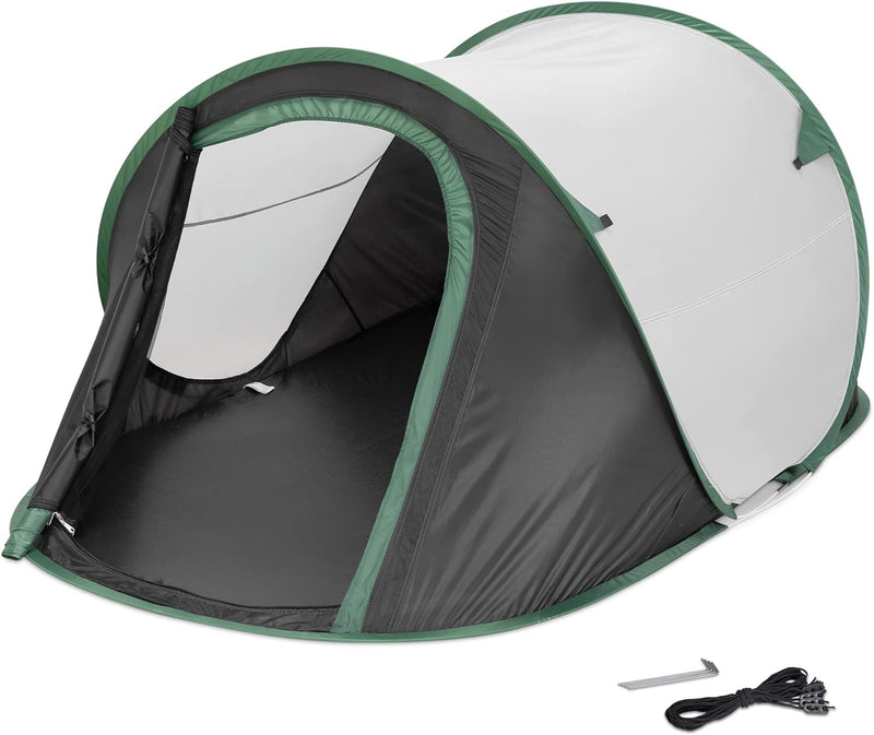 JEMIDI Pop Up Wurfzelt 2 Personen - Zelt 220x120x95cm - 2 Mann Campingzelt Trekkingzelt Strandzelt -