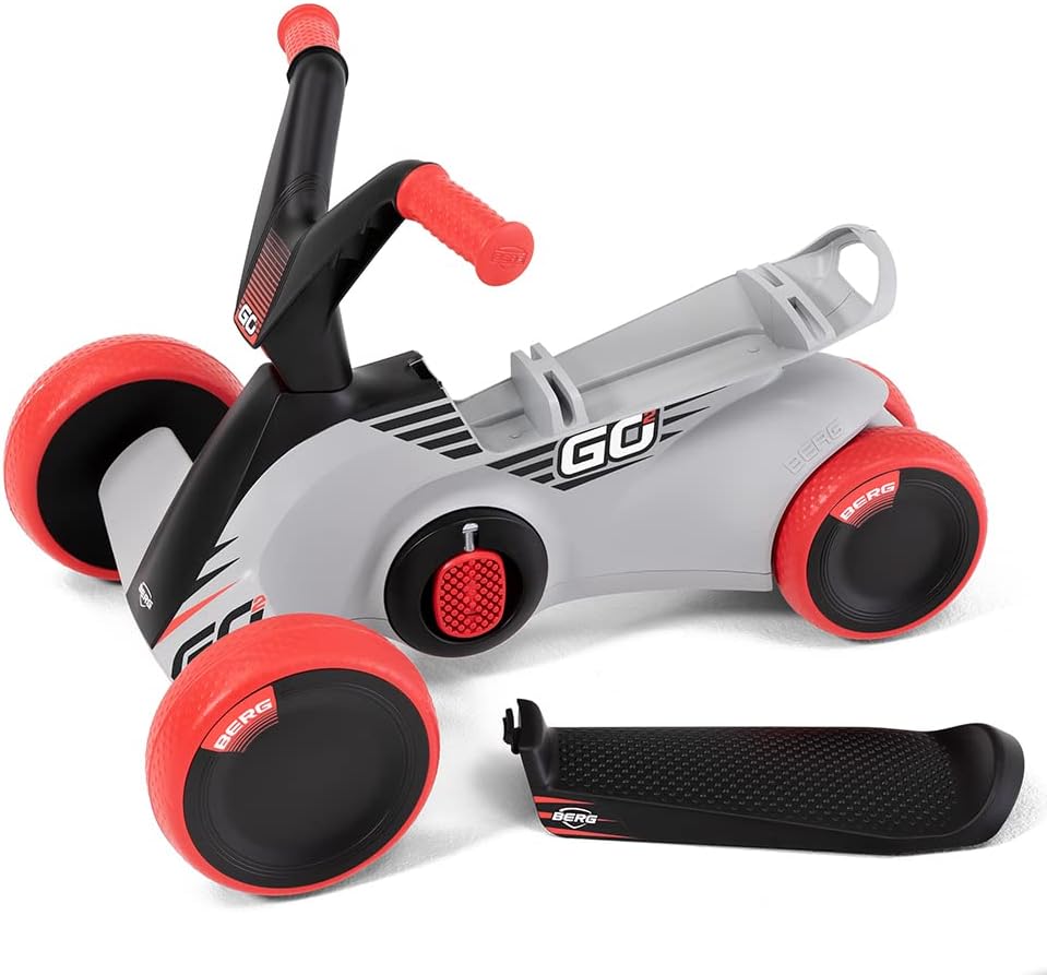 Berg GO² 2in1 Rutschauto, Rutscher und Laufrad, Kinderrutscher, Kinderauto mit Ausklappbare Pedale,