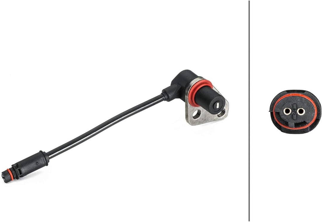 HELLA 6PU 012 806-431 Sensor, Raddrehzahl - 2-polig - Hinterachse beidseitig - Gesamtlänge: 885mm