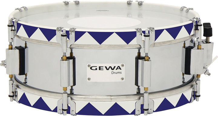 GEWA Marschtrommel, kleine Trommel 14x5" Stahlkessel verchromt kleine Trommel 14 x 5" verchromt / bl