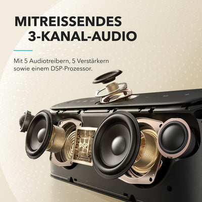 soundcore Motion x600 Bluetooth Lautsprecher, Lautsprecher Boxen Bluetooth mit Hi-Res Spatial Audio