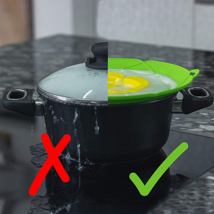 Kochblume Spar-Set für Töpfe von 14 bis 24 cm mit Microfasertuch als Set in der bunten Box | Silikon