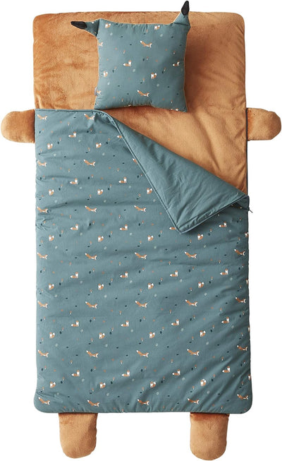 Vertbaudet Kinder-Schlafsack,Fuchs graugrün/braun ONE Size
