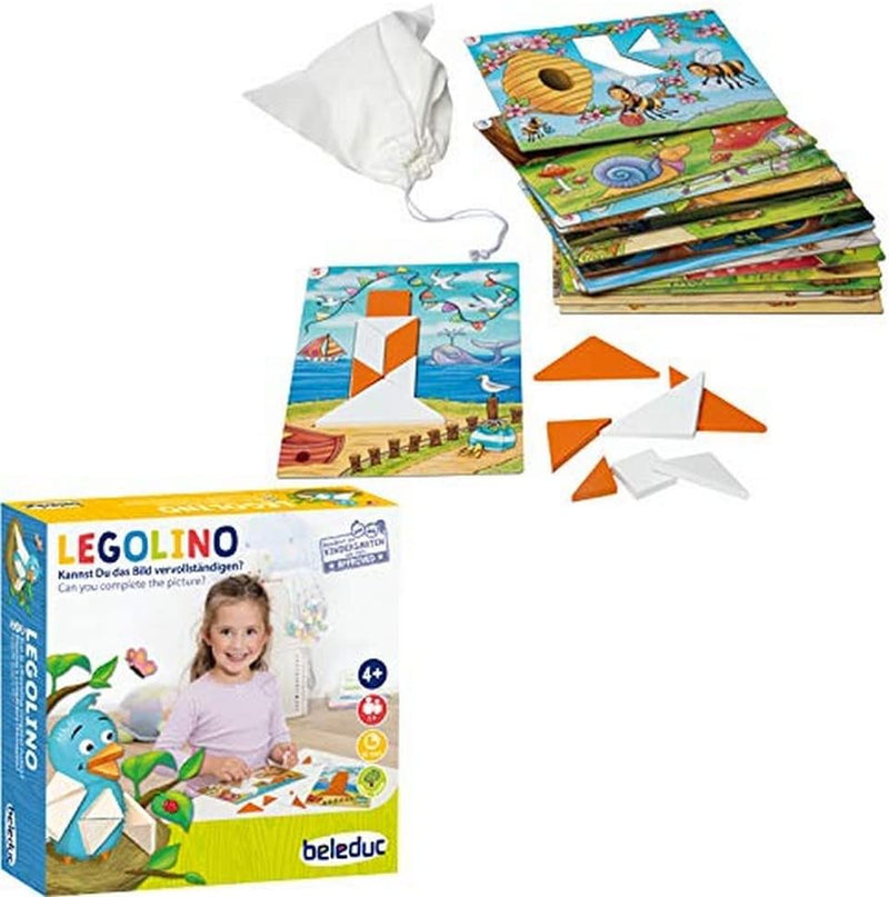 Beleduc - Legolino - Lernspiel für Zuhause - Bekannt aus dem Kindergarten, Mehrfarbig, 22571, Legoli