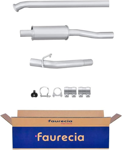 HELLA 8LC 366 025-731 Mittelschalldämpfer - Easy2Fit Kit - mitte - dreiteilig - Set mit Anbauteilen