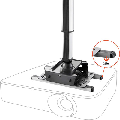 celexon Beamer-Deckenhalterung MulitCel4070 Expert - 40-70cm Deckenabstand - 360º - bis 25 kg - neig