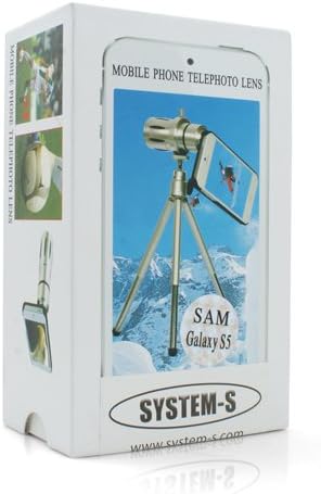System-S 12x Telephoto Teleskop Teleobjektiv Zoom Objektiv Linse mit Case Hülle und Mini Tripod Stat