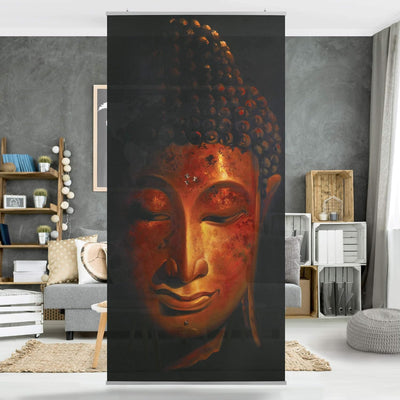 Bilderwelten Raumteiler Madras Buddha 250x120cm inkl. transparenter Halterung 250x120cm incl. transp