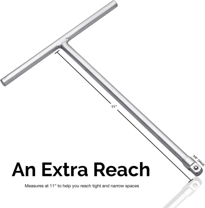 Neiko ¨ 01135A 3/8-Zoll-T-Griff-Schraubenschlüssel mit langer Reichweite | Chrom-Vanadium-Stahl