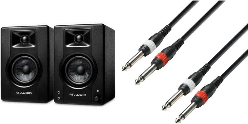 M-Audio BX4 4,5" Studio-Monitore High-Definition Monitor Lautsprecher Boxen, 120W - Paar & Adam Hall