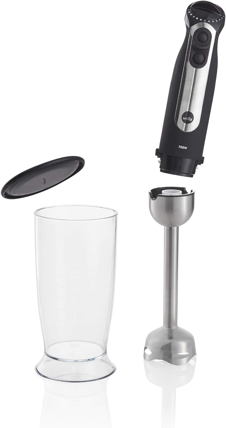 Wilfa ESSENTIAL Stabmixer - mit leistungsstarkem 700 Watt Motor und verstellbarer Geschwindigkeit, s