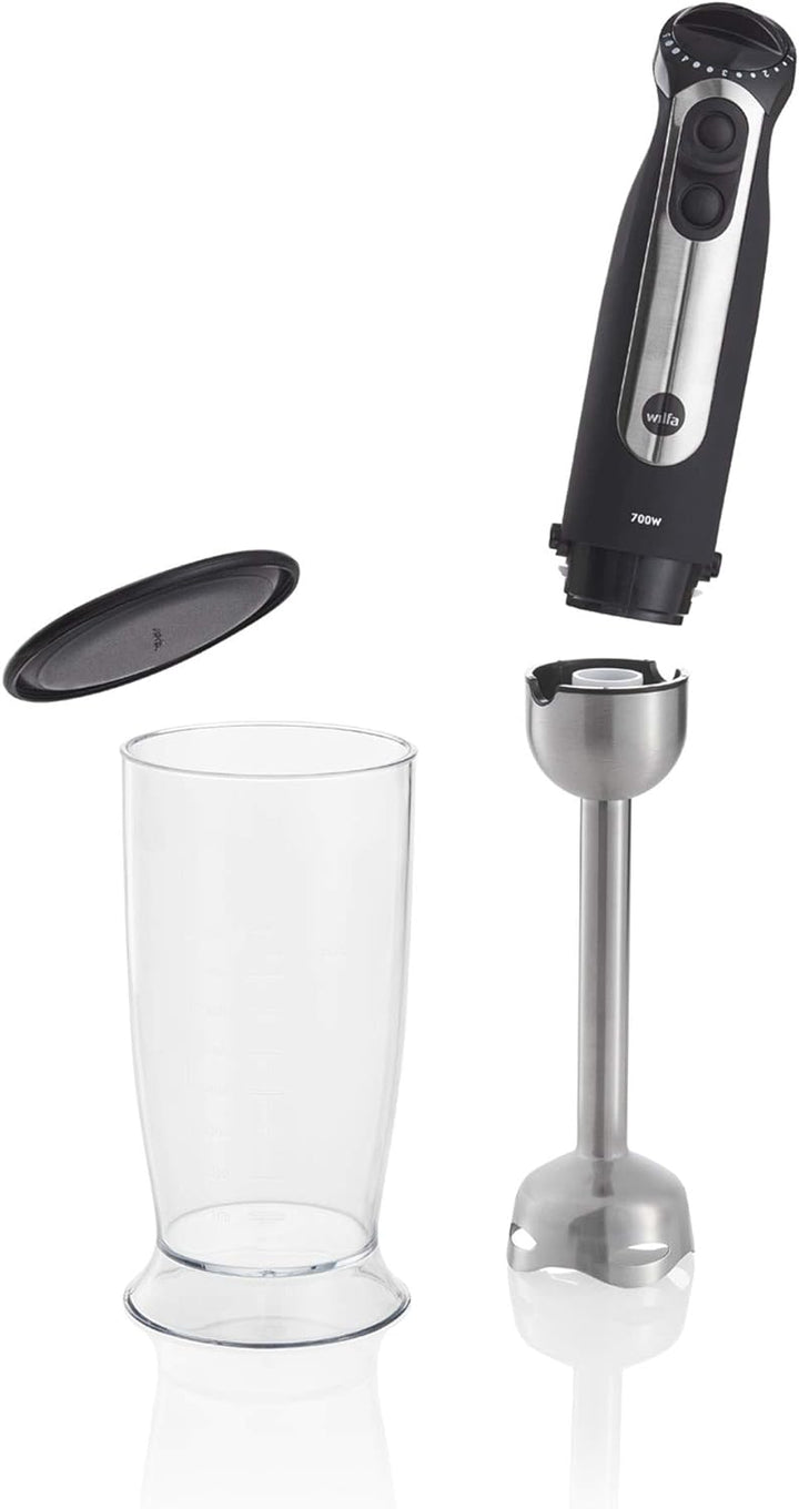 Wilfa ESSENTIAL Stabmixer - mit leistungsstarkem 700 Watt Motor und verstellbarer Geschwindigkeit, s