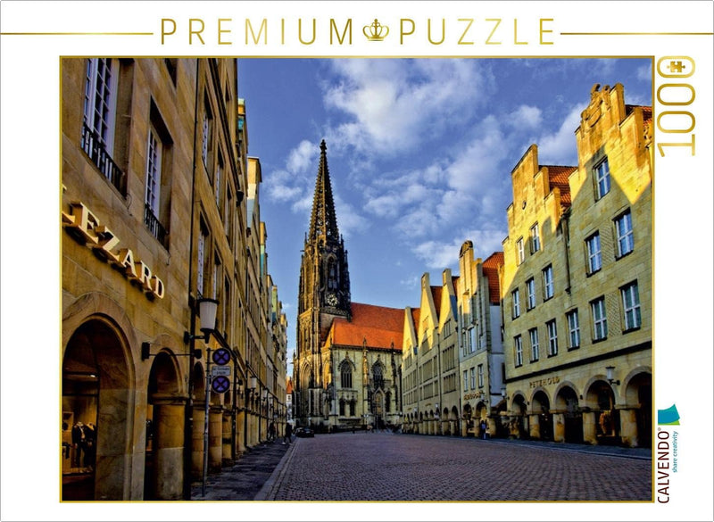 CALVENDO Puzzle Die St. Lamberti-Kirche am Prinzipalmarkt wurde zwischen 1375 und 1450 erbaut - 1000