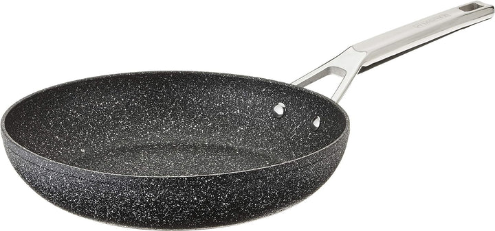 Monxi Mineral- Aluminium Stielpfanne 28 cm,geeignet für alle Arten von Küchen Auch Induktion, 28 cm