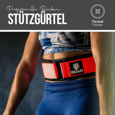 Roar® Gewichthebergürtel Herren und Damen, Lifting Belt for Gym, Powerlifting Gürtel Gewichtheben, W