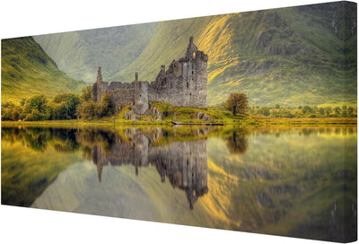 Bilderwelten Leinwandbild - Kilchurn Castle in Schottland - Quer 1:2, 50cm x 100cm, 50cm x 100cm