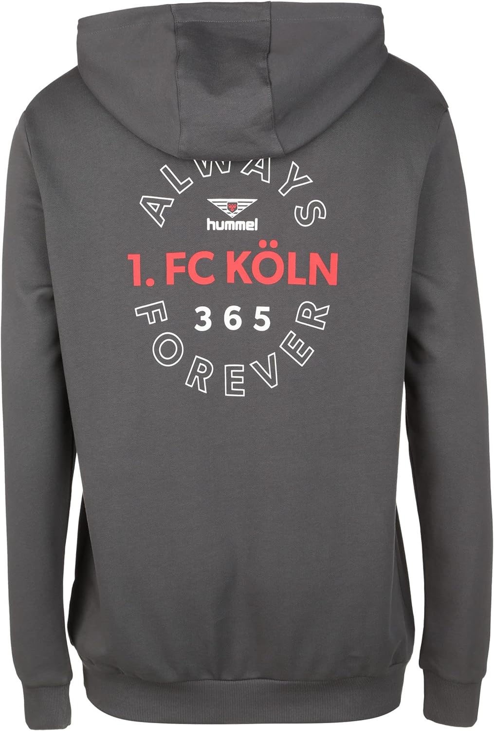 hummel 1.FC Köln Kapuzenpullover Herren Schwarz / Rot 3XL, Schwarz / Rot 3XL